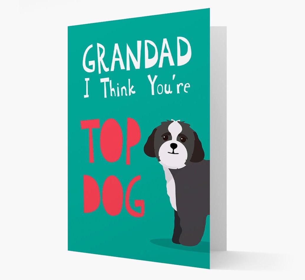 Grandad You're Top Dog: Personalised {breedFullName} Card