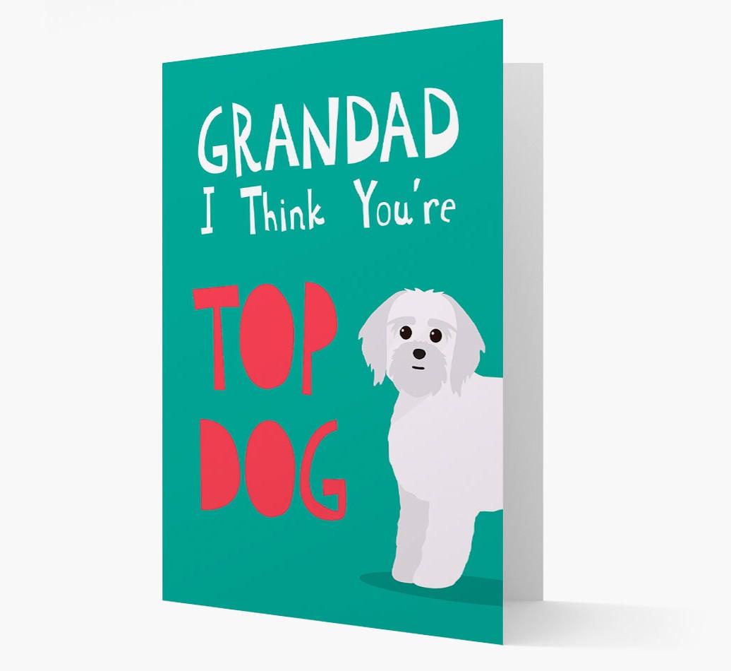 Grandad You're Top Dog: Personalised {breedFullName} Card