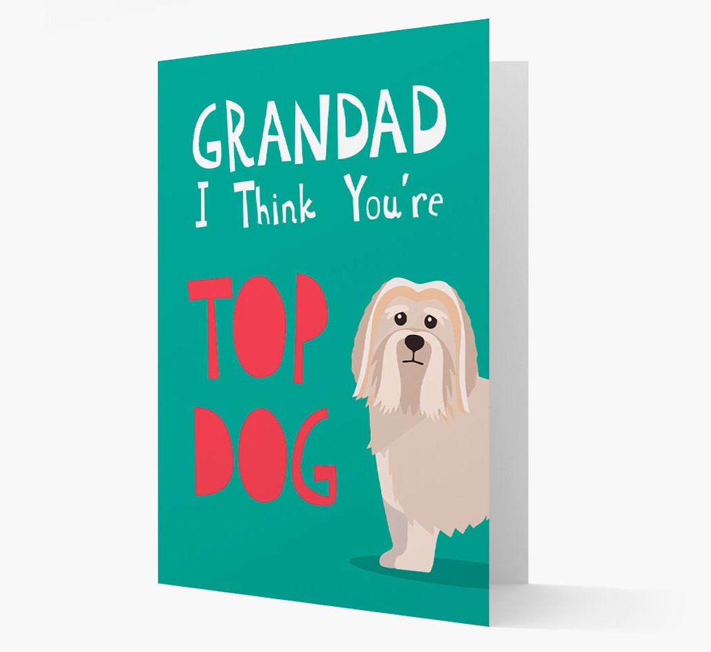 Grandad You're Top Dog: Personalised {breedFullName} Card