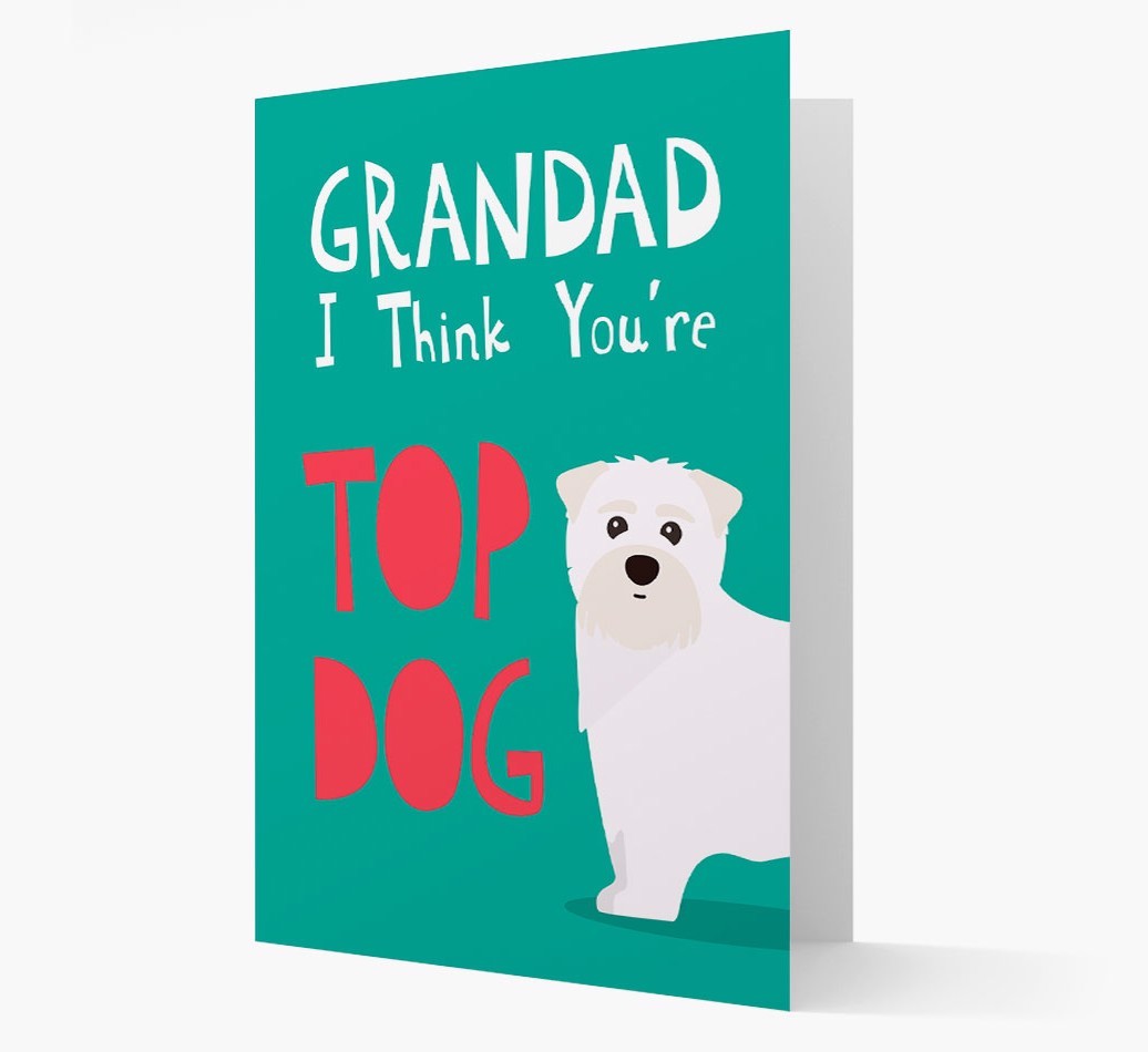Grandad You're Top Dog: Personalised {breedFullName} Card