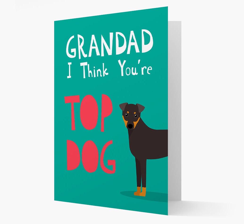Grandad You're Top Dog: Personalised {breedFullName} Card
