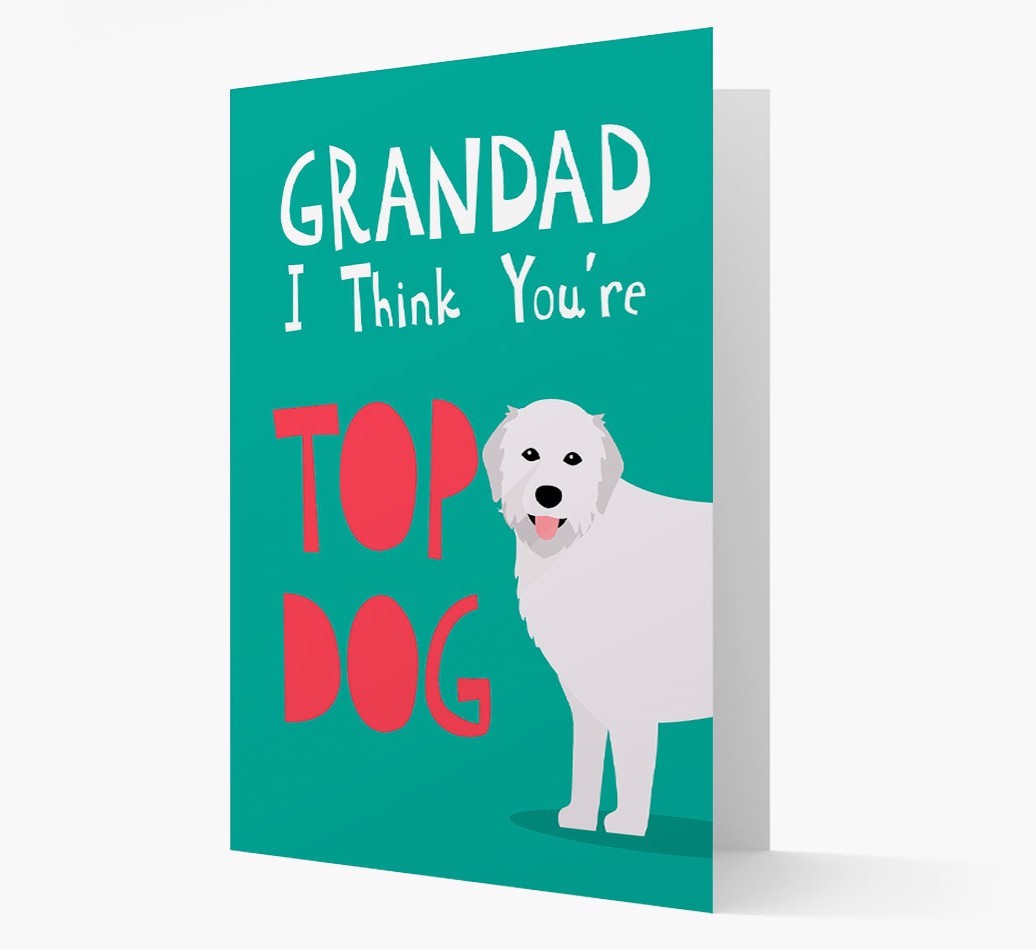 Grandad You're Top Dog: Personalised {breedFullName} Card