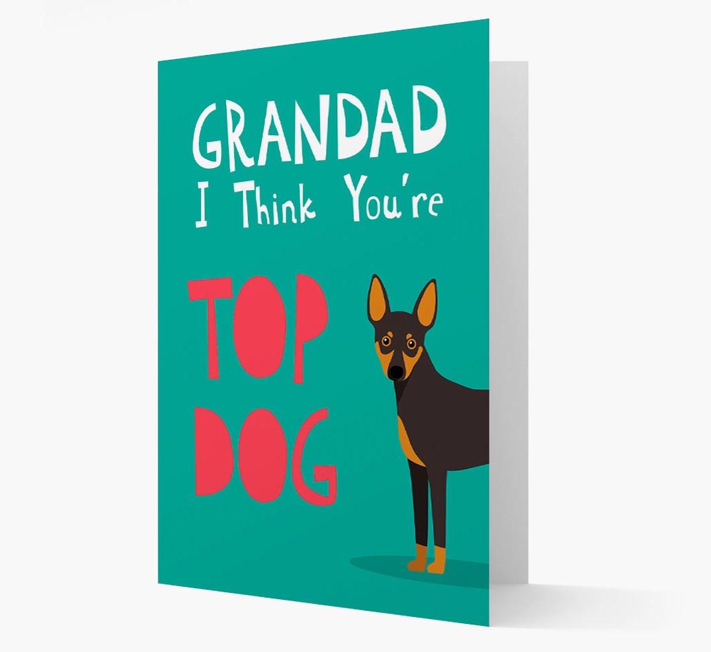Grandad You're Top Dog: Personalised {breedFullName} Card