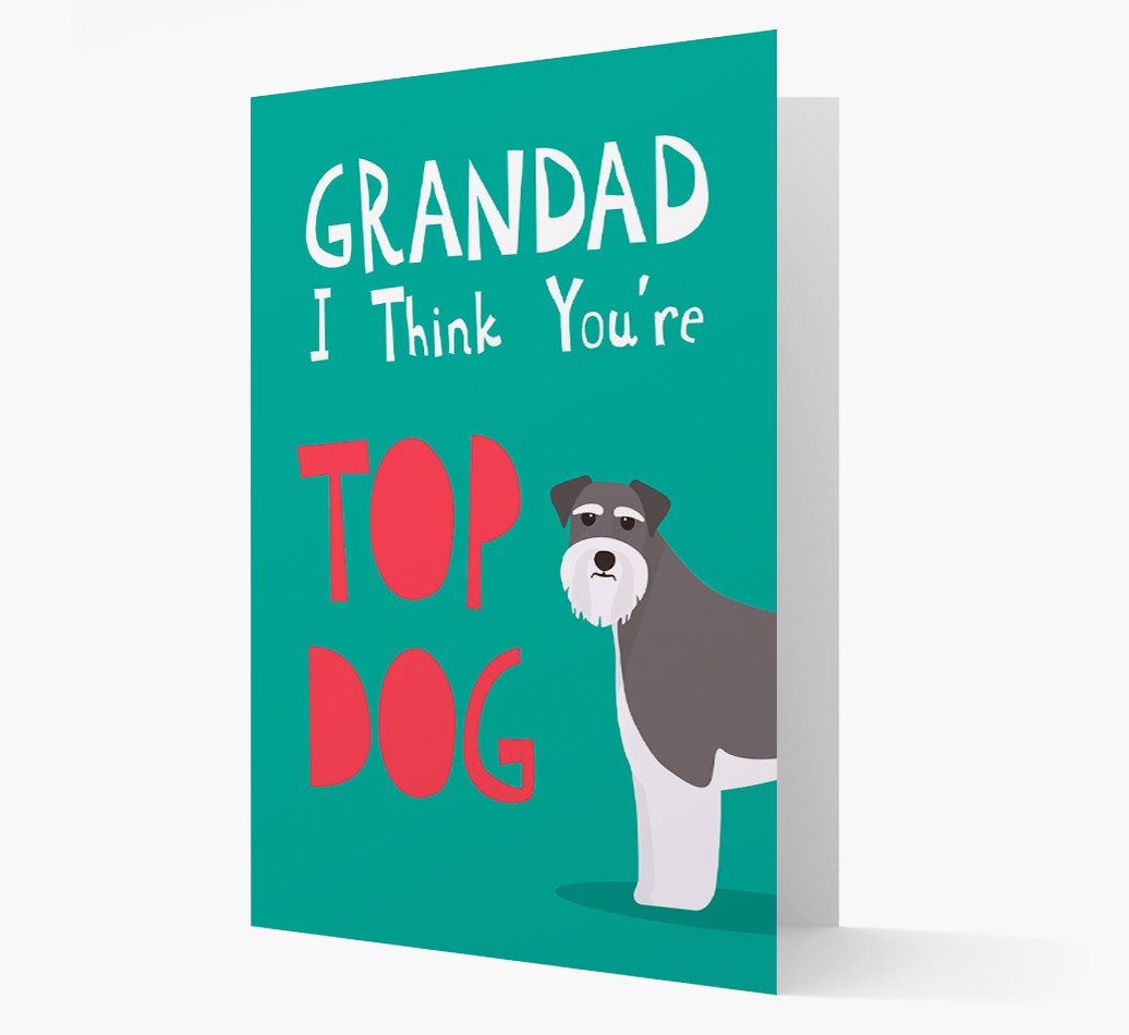 Grandad You're Top Dog: Personalised {breedFullName} Card