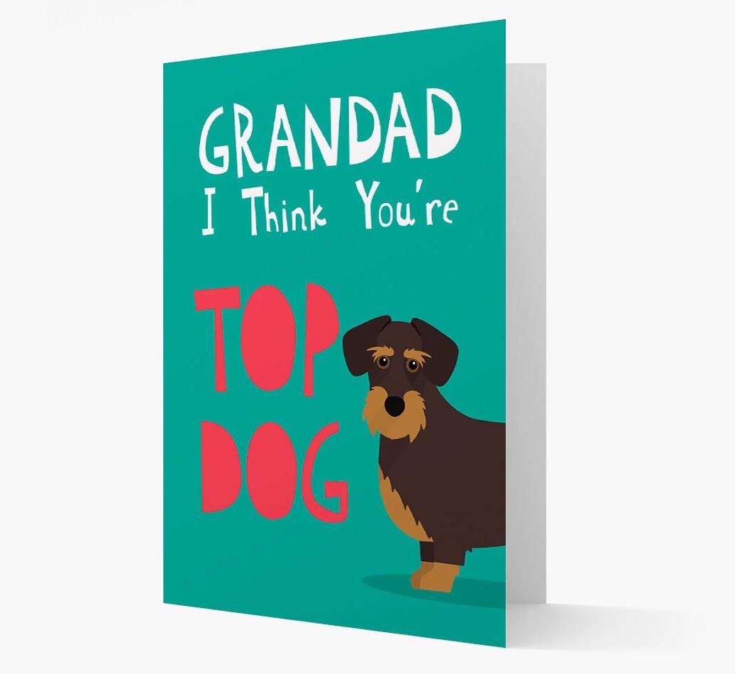 Grandad You're Top Dog: Personalised {breedFullName} Card