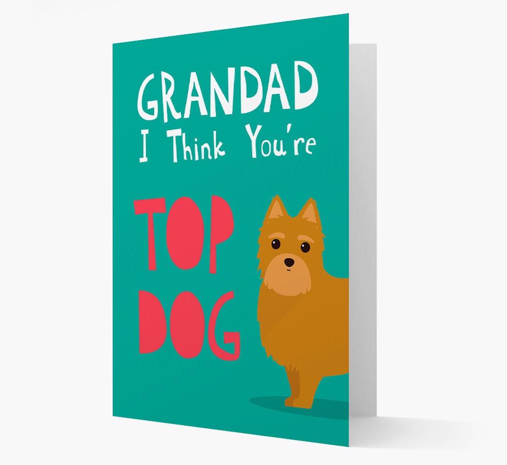 Grandad You're Top Dog: Personalised {breedFullName} Card