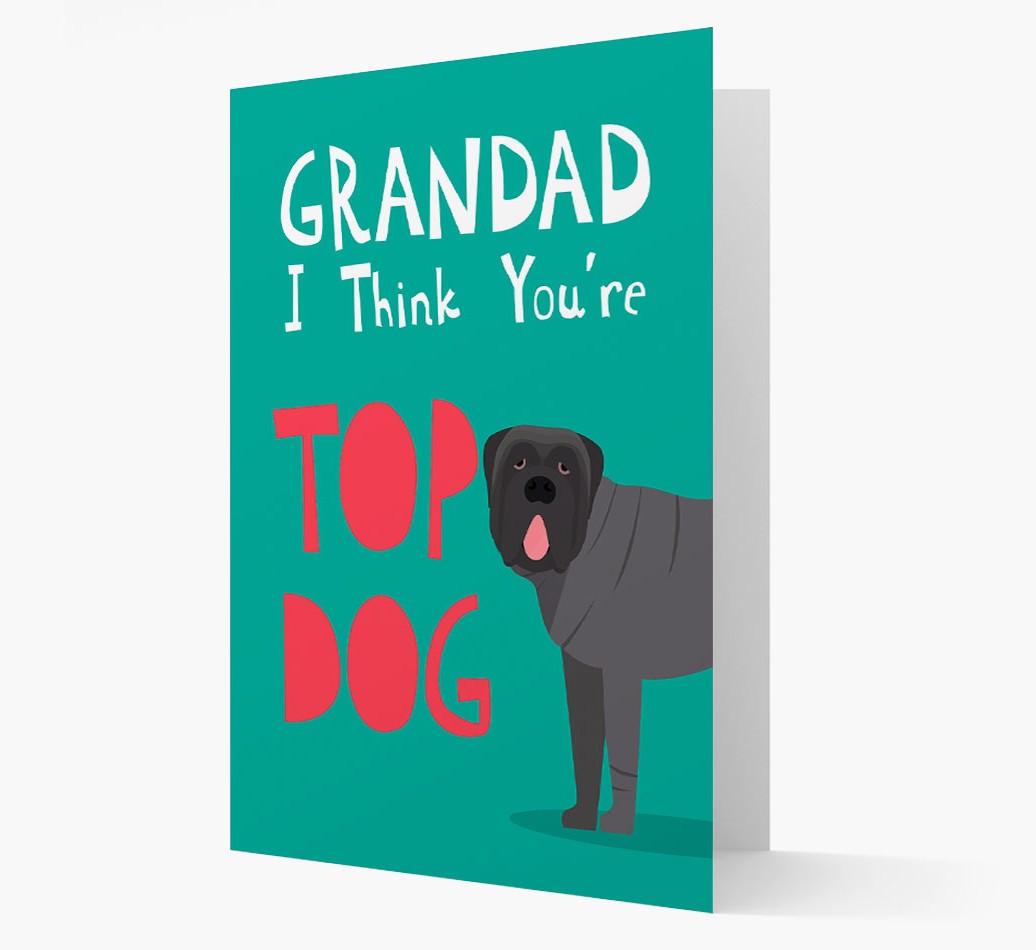 Grandad You're Top Dog: Personalised {breedFullName} Card