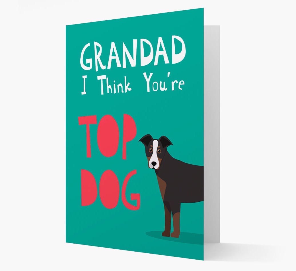 Grandad You're Top Dog: Personalised {breedFullName} Card