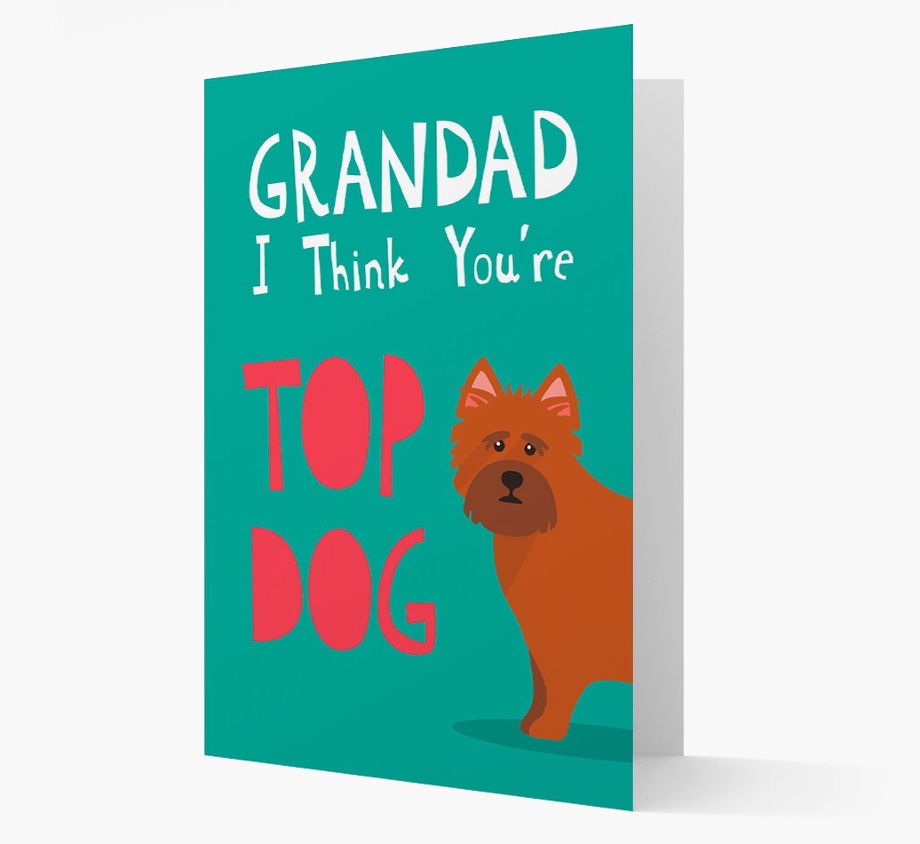 Grandad You're Top Dog: Personalised {breedFullName} Card