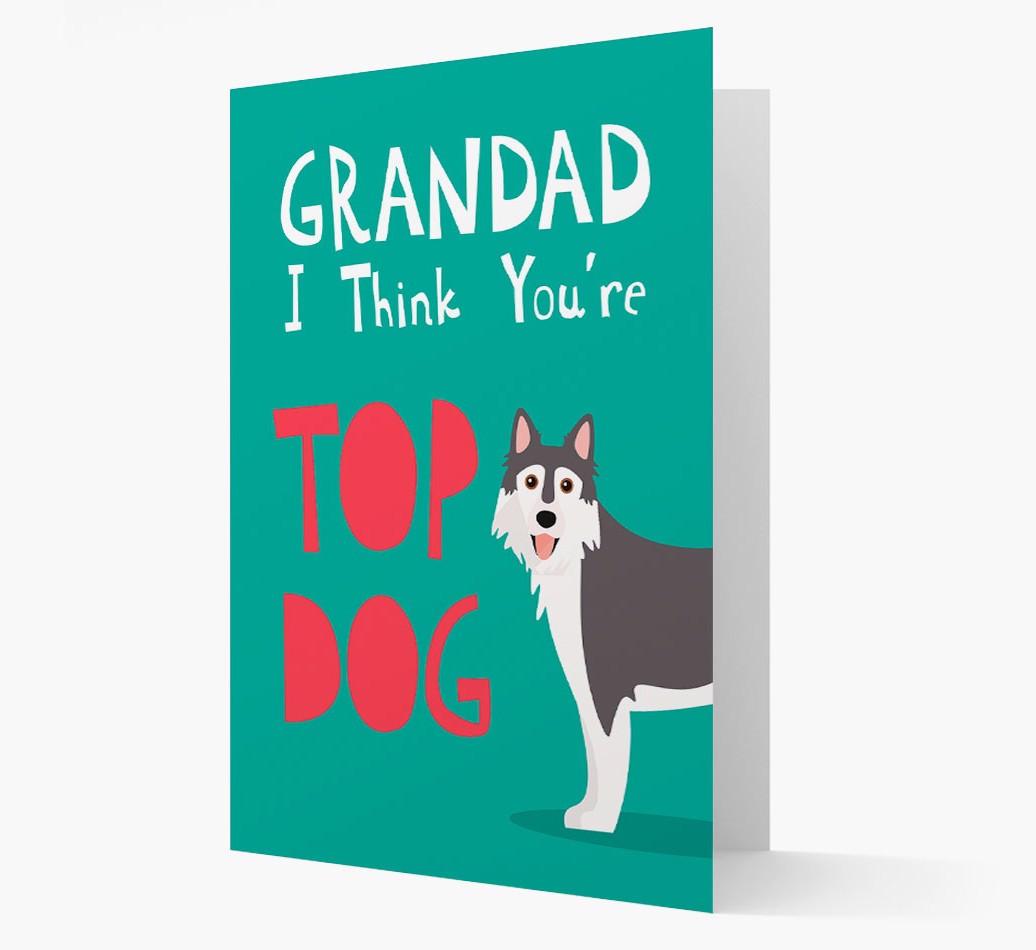 Grandad You're Top Dog: Personalised {breedFullName} Card