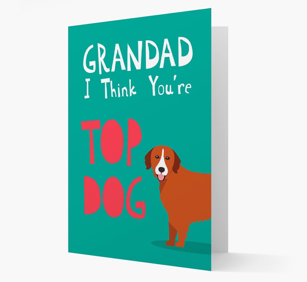 Grandad You're Top Dog: Personalised {breedFullName} Card