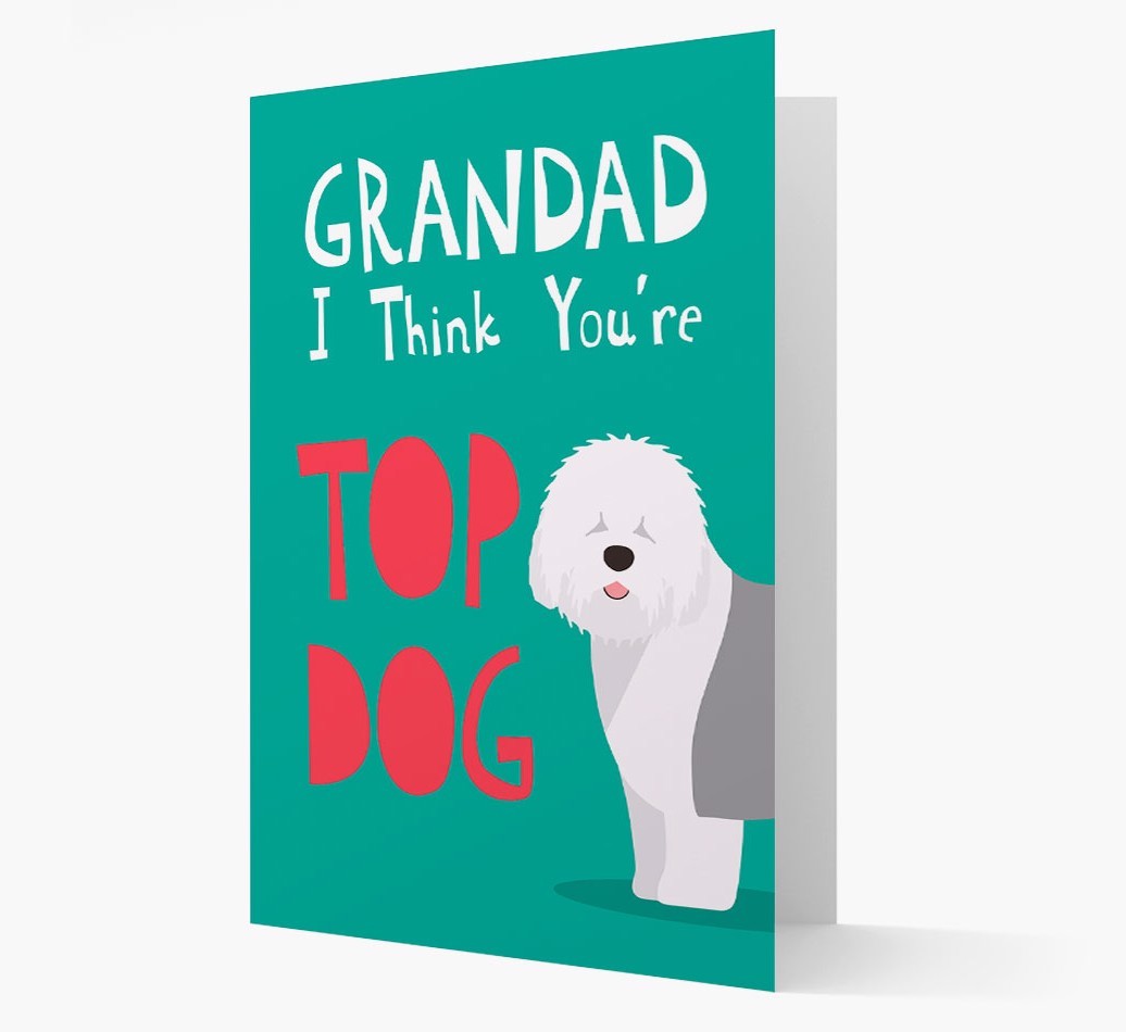 Grandad You're Top Dog: Personalised {breedFullName} Card
