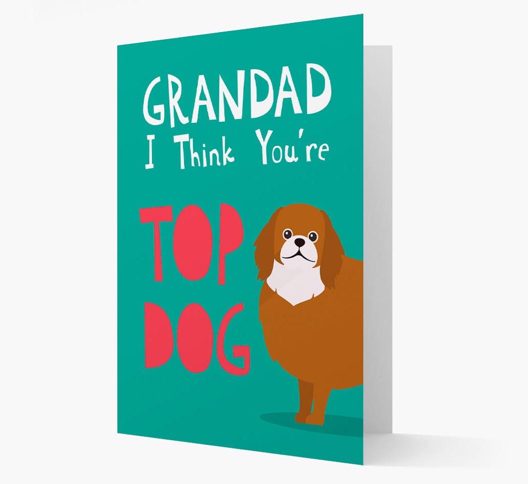 Grandad You're Top Dog: Personalised {breedFullName} Card