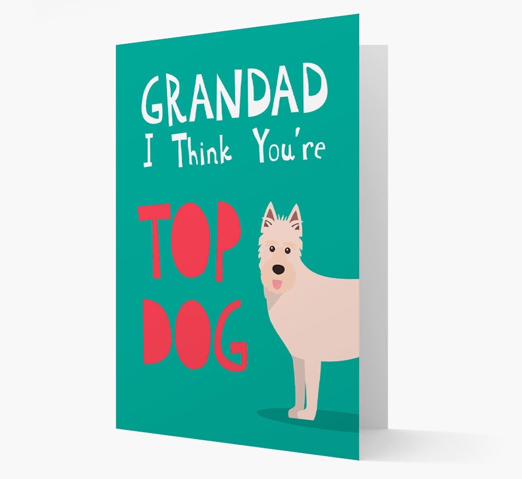Grandad You're Top Dog: Personalised {breedFullName} Card