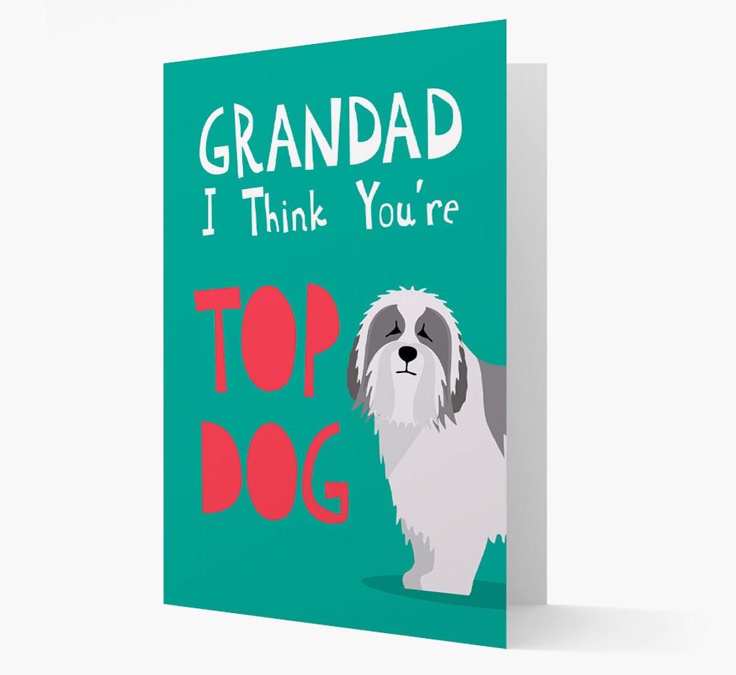 Grandad You're Top Dog: Personalised {breedFullName} Card
