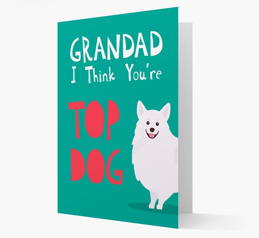 Grandad You're Top Dog: Personalised {breedFullName} Card
