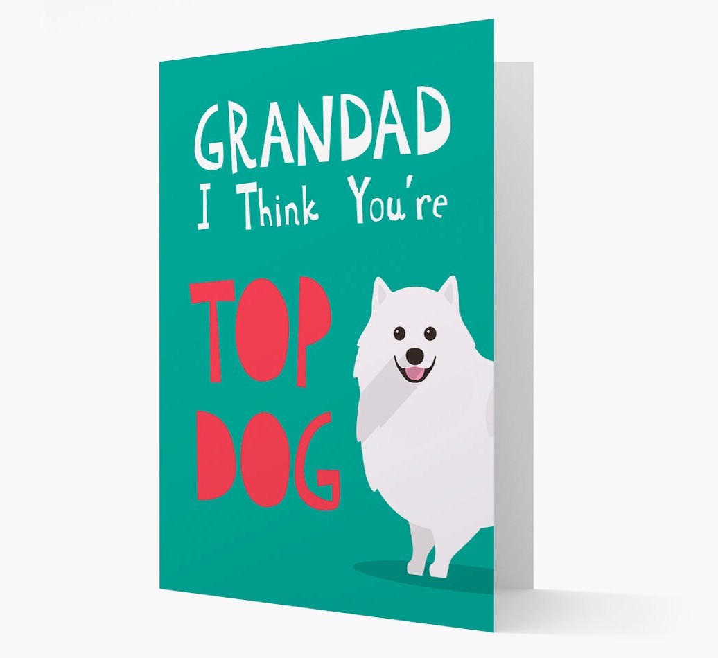 Grandad You're Top Dog: Personalised {breedFullName} Card