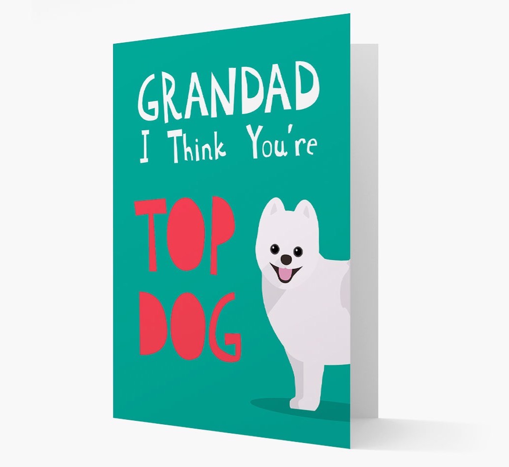 Grandad You're Top Dog: Personalised {breedFullName} Card