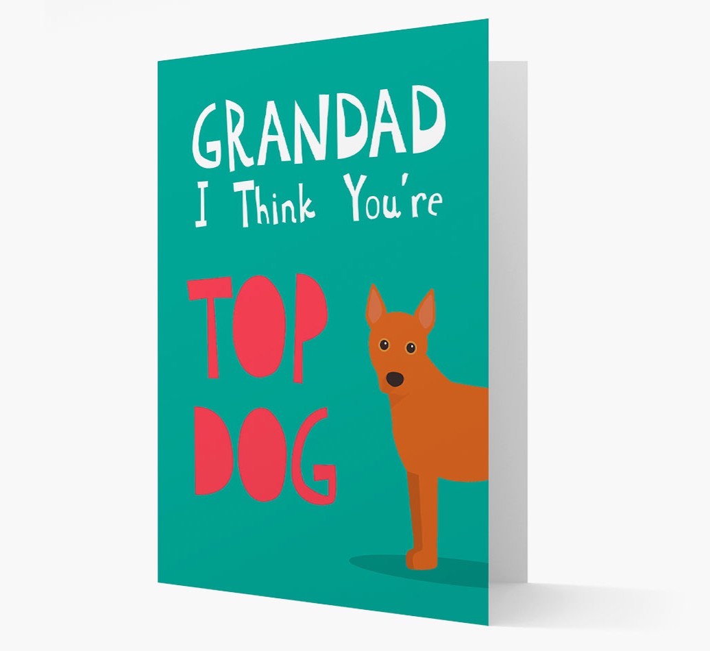 Grandad You're Top Dog: Personalised {breedFullName} Card