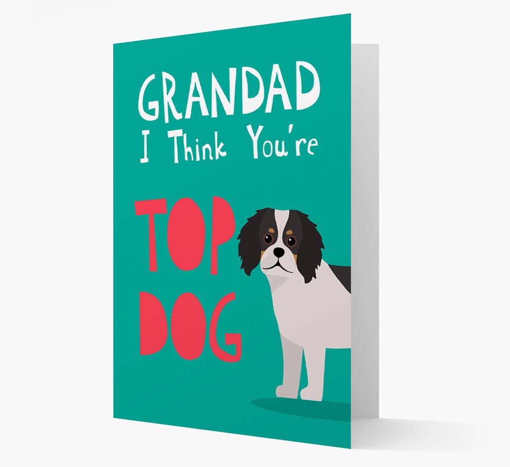 Grandad You're Top Dog: Personalised {breedFullName} Card