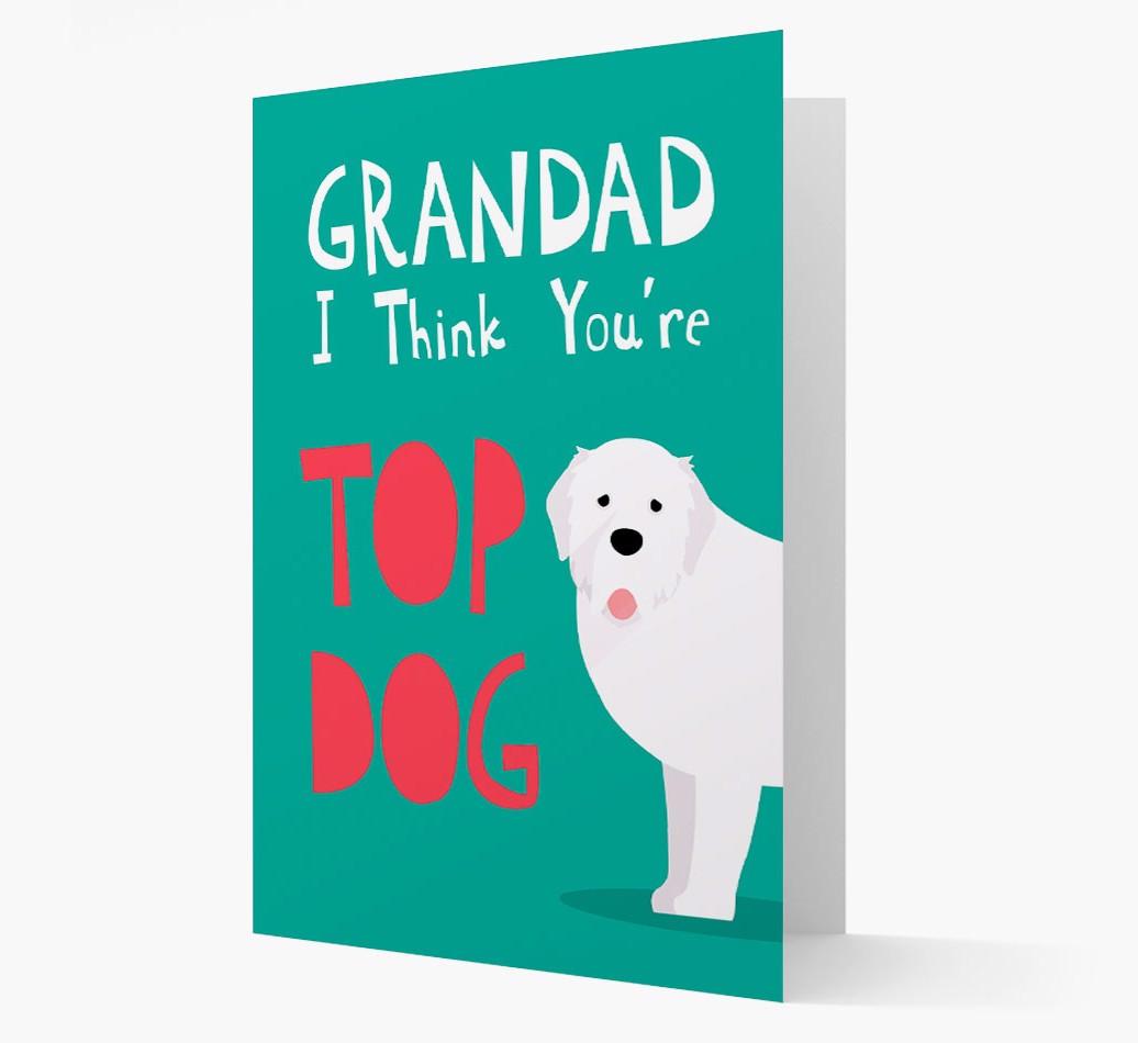 Grandad You're Top Dog: Personalised {breedFullName} Card