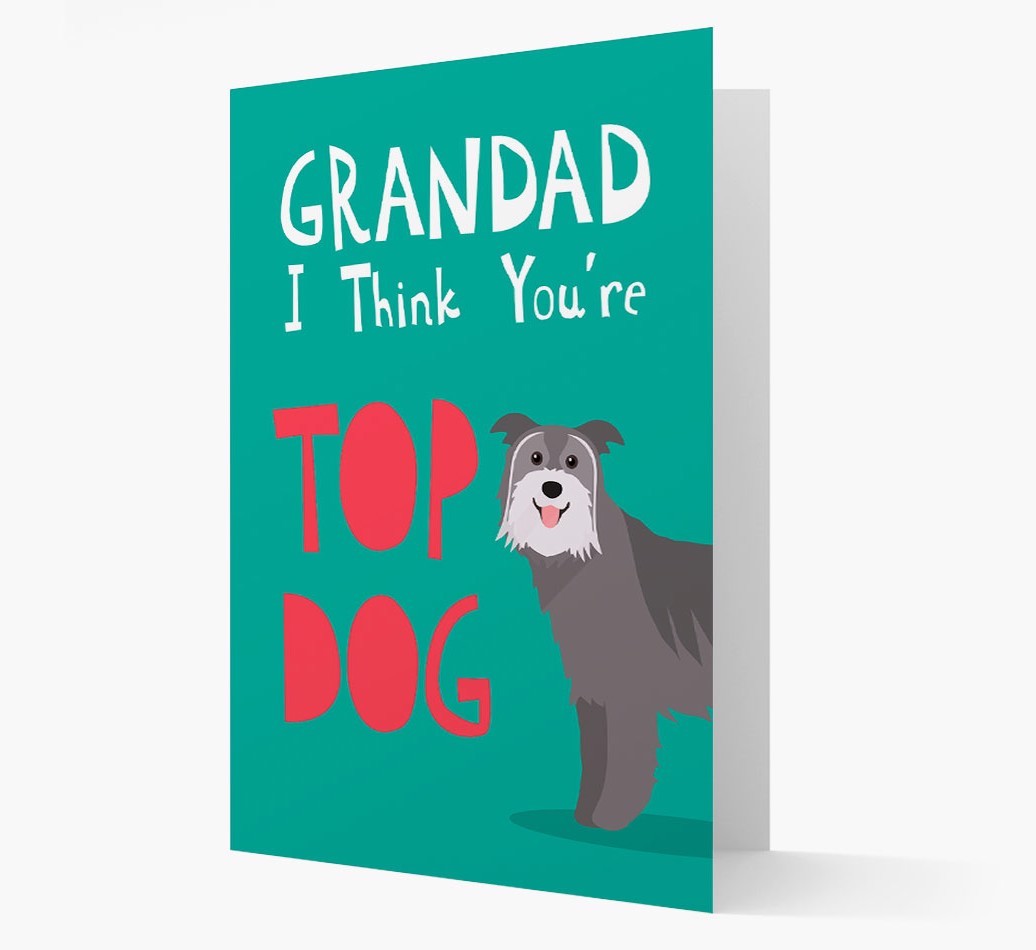 Grandad You're Top Dog: Personalised {breedFullName} Card