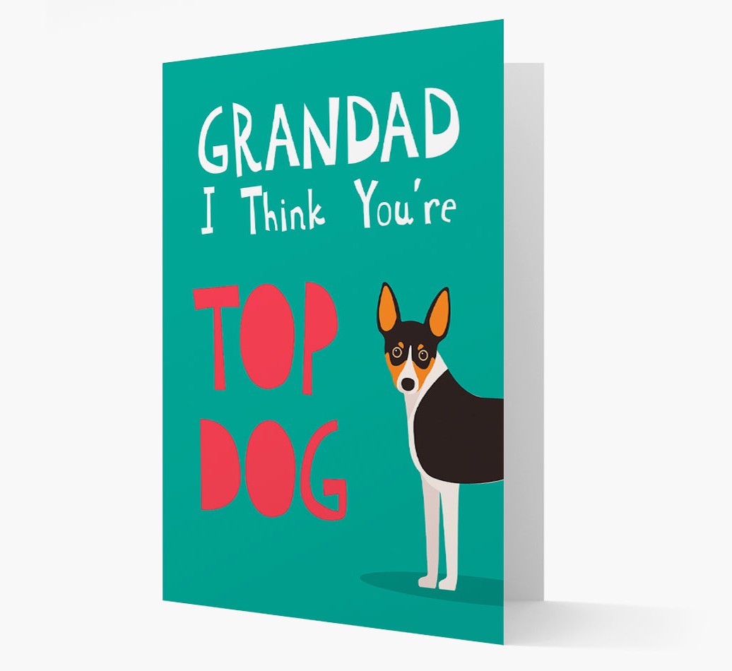 Grandad You're Top Dog: Personalised {breedFullName} Card