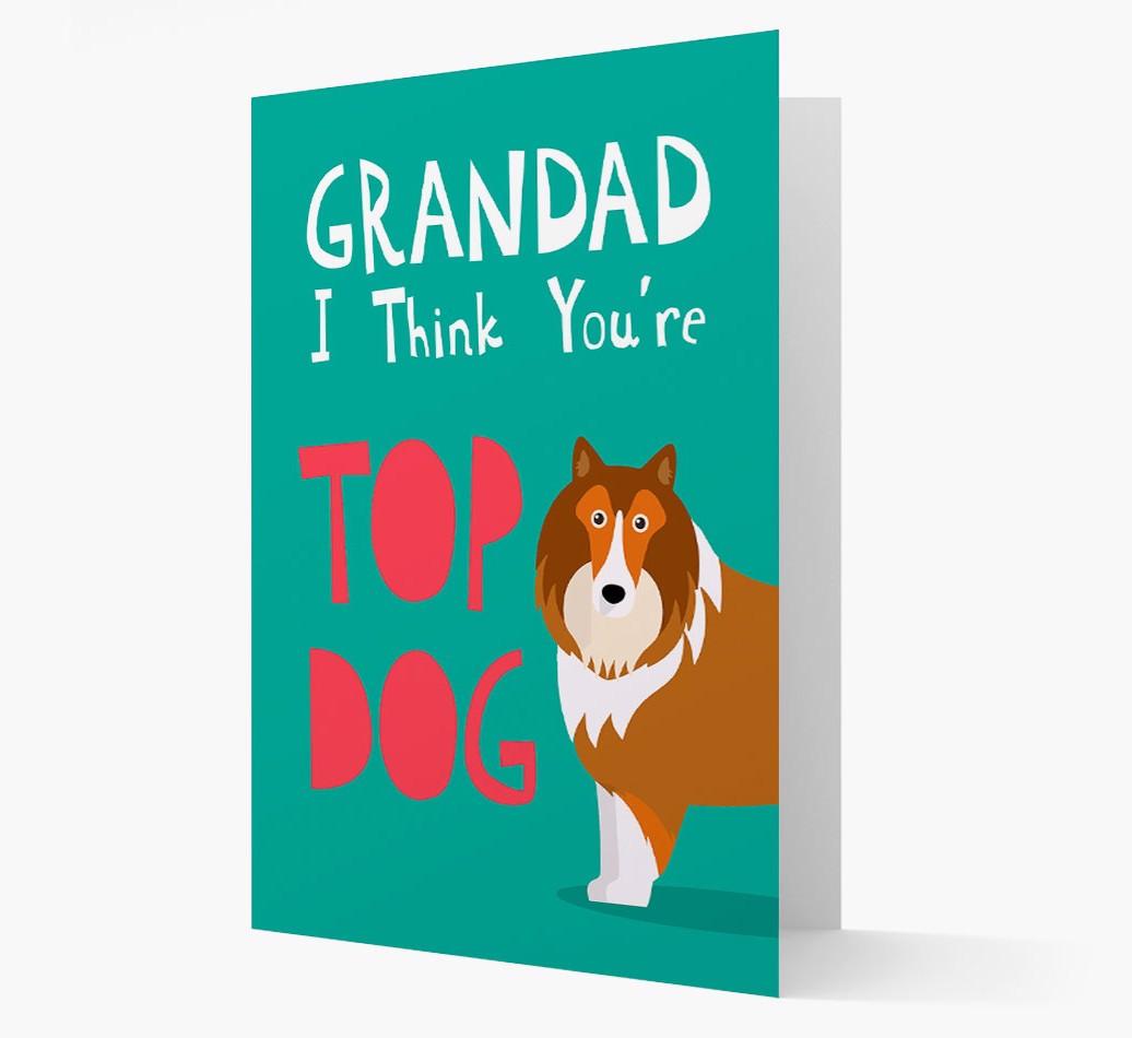 Grandad You're Top Dog: Personalised {breedFullName} Card