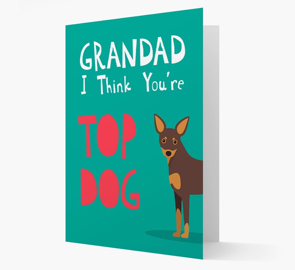 Grandad You're Top Dog: Personalised {breedFullName} Card