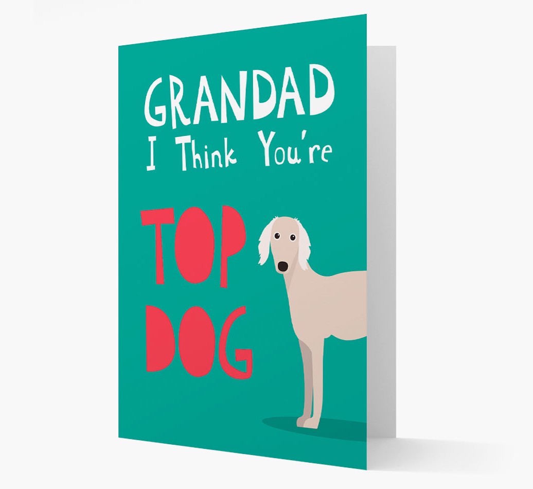 Grandad You're Top Dog: Personalised {breedFullName} Card