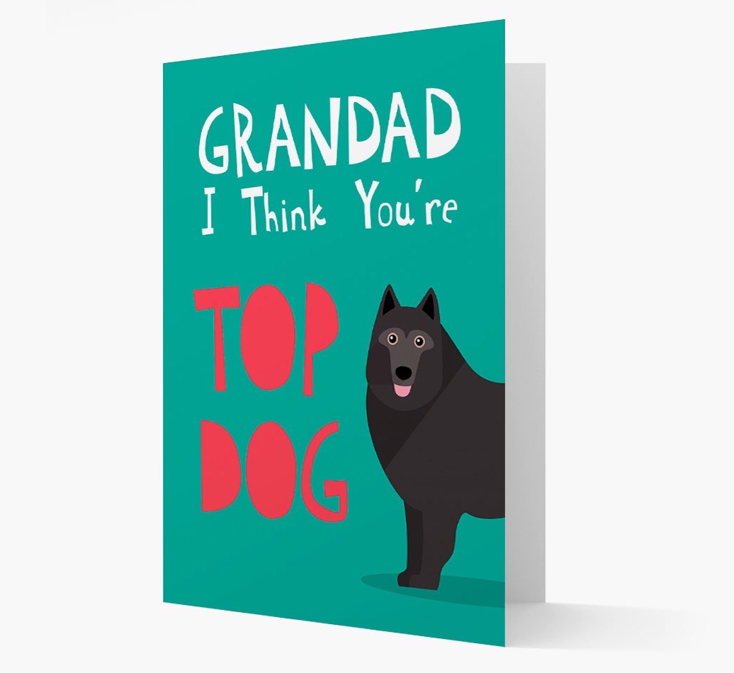 Grandad You're Top Dog: Personalised {breedFullName} Card