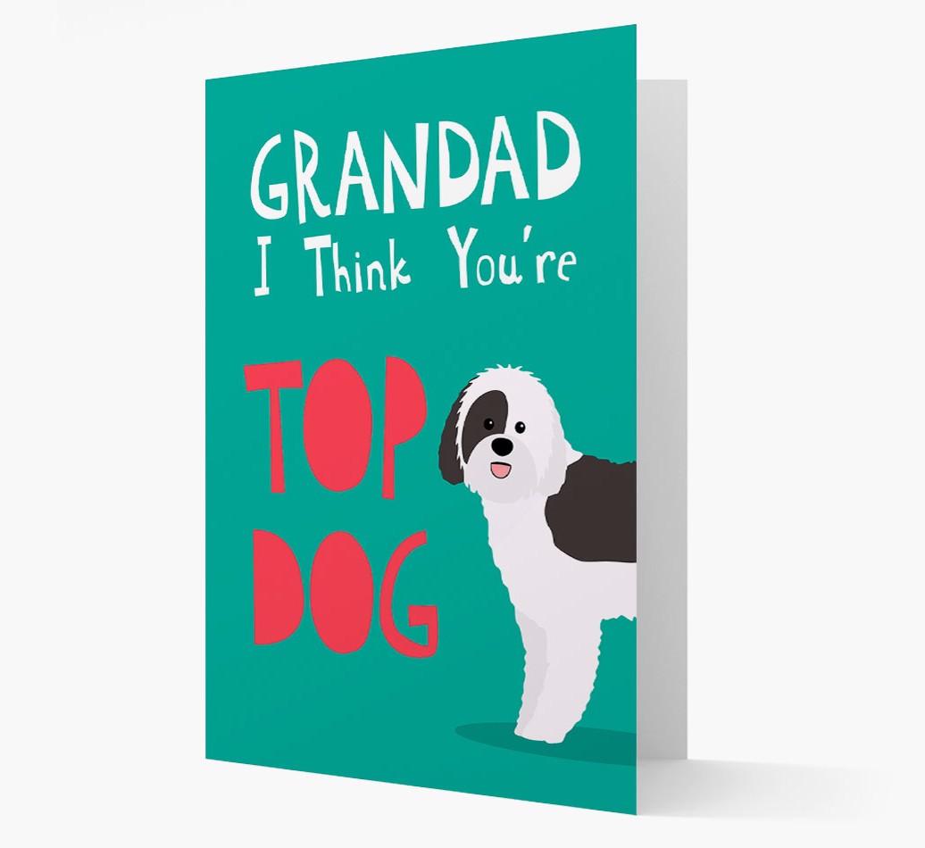 Grandad You're Top Dog: Personalised {breedFullName} Card