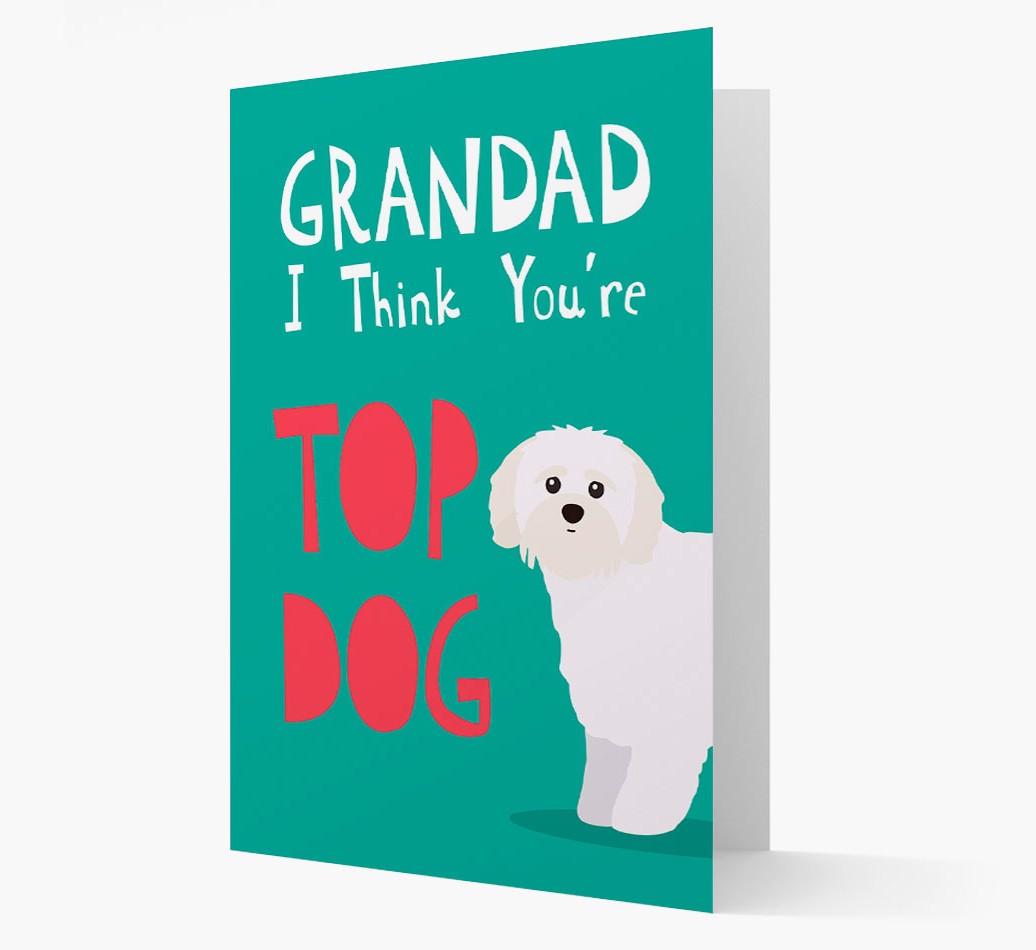Grandad You're Top Dog: Personalised {breedFullName} Card
