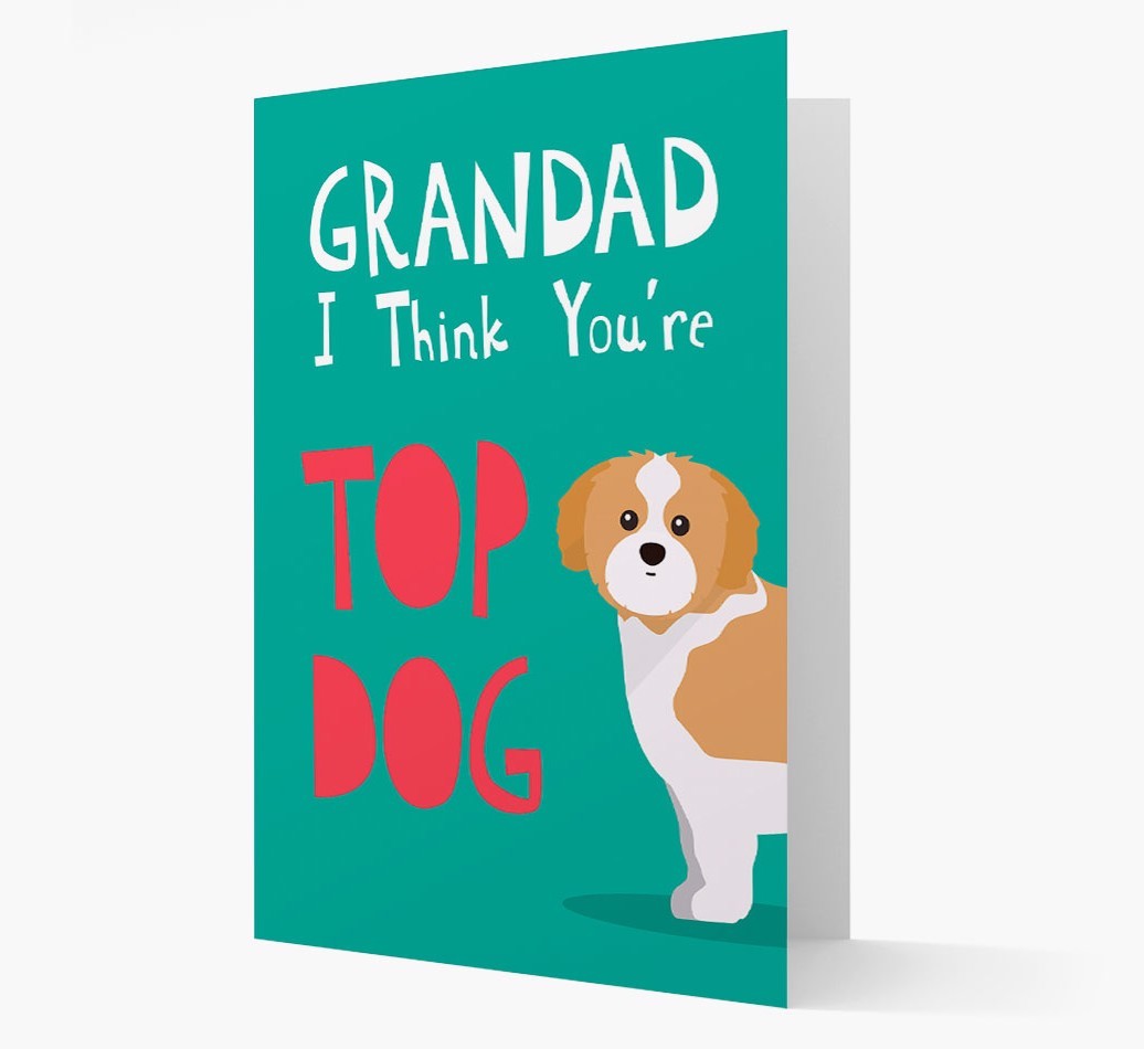 Grandad You're Top Dog: Personalised {breedFullName} Card