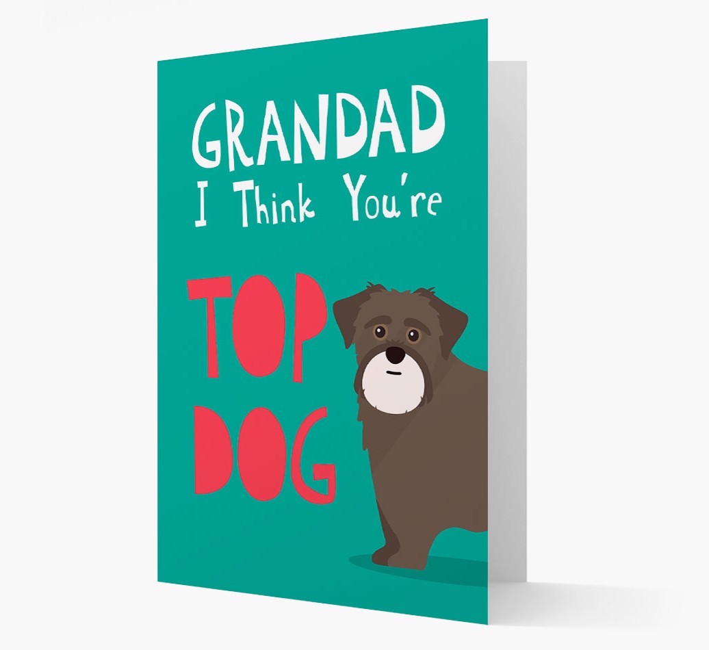 Grandad You're Top Dog: Personalised {breedFullName} Card