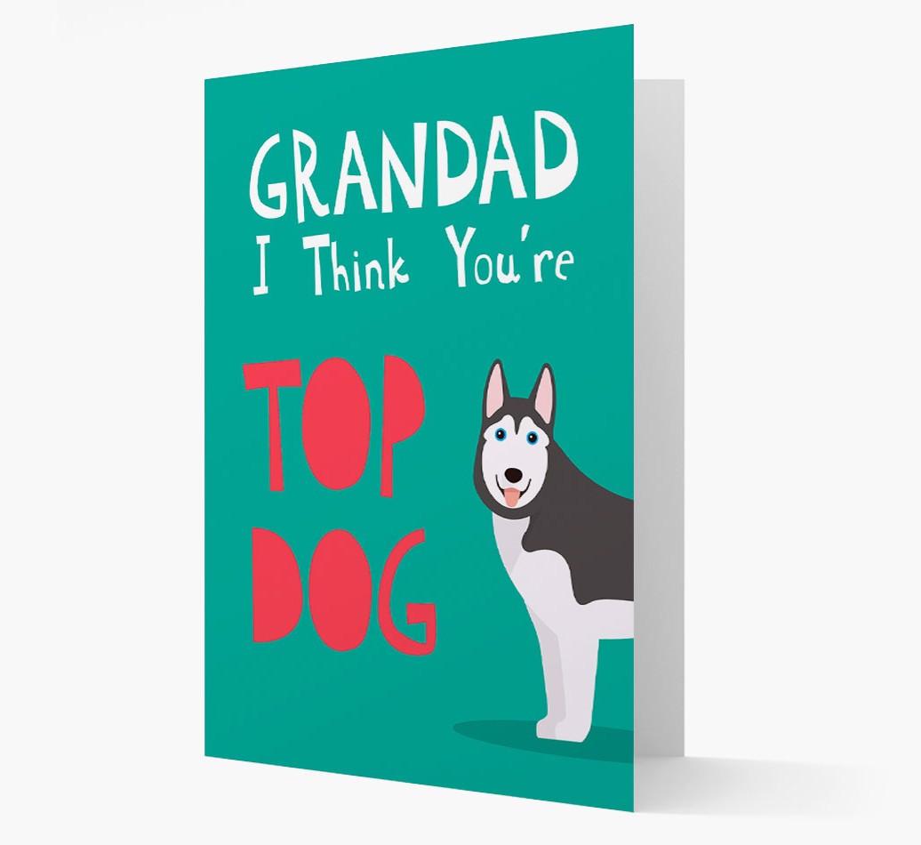 Grandad You're Top Dog: Personalised {breedFullName} Card