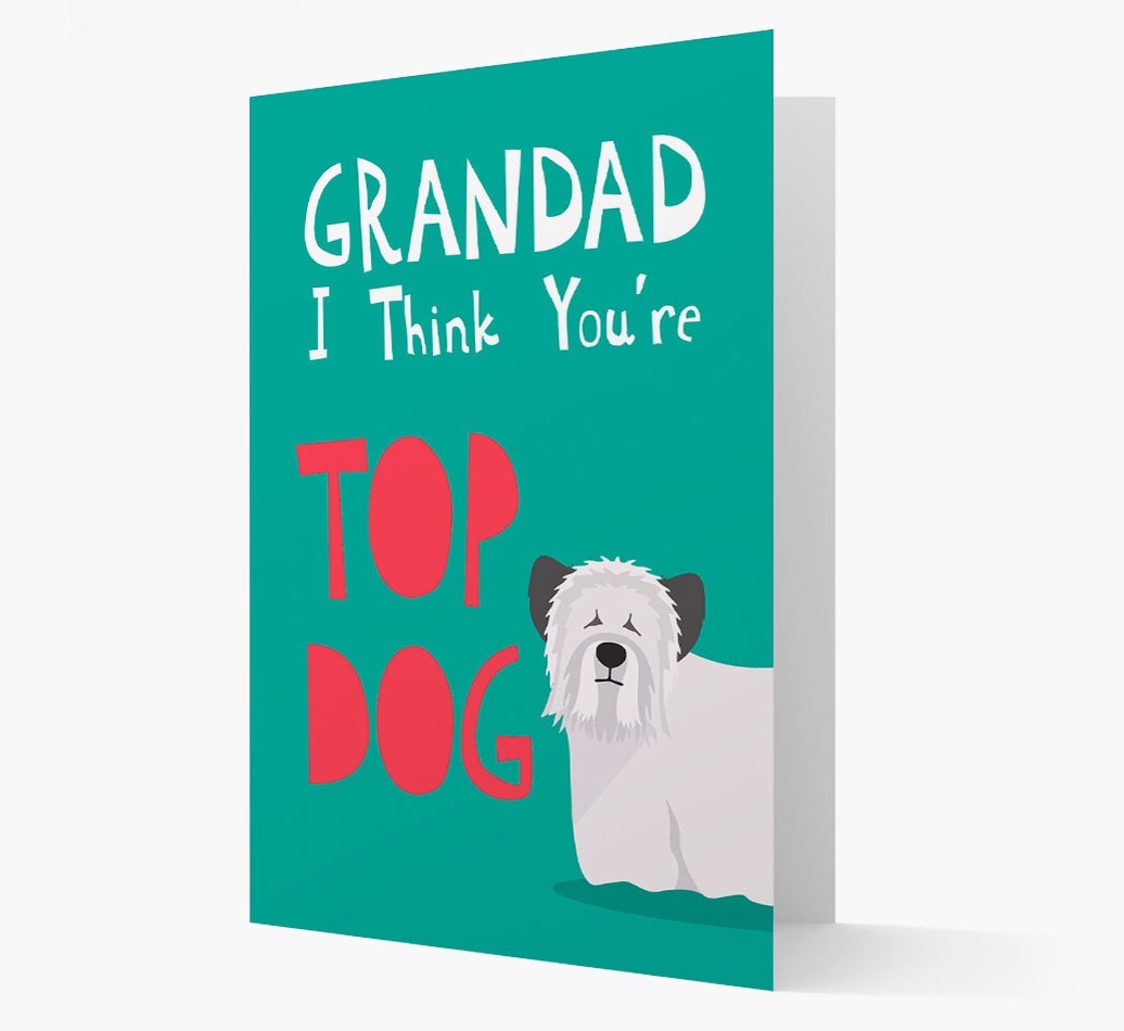 Grandad You're Top Dog: Personalised {breedFullName} Card