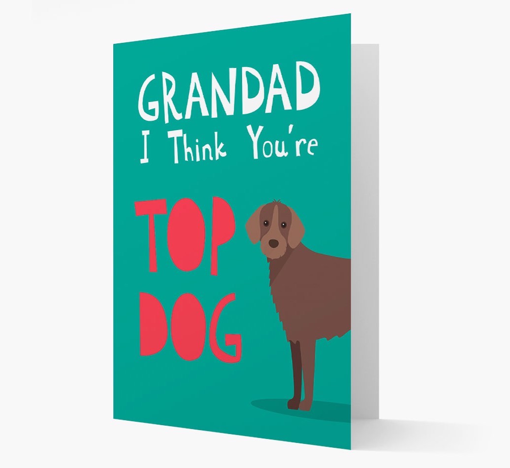 Grandad You're Top Dog: Personalised {breedFullName} Card