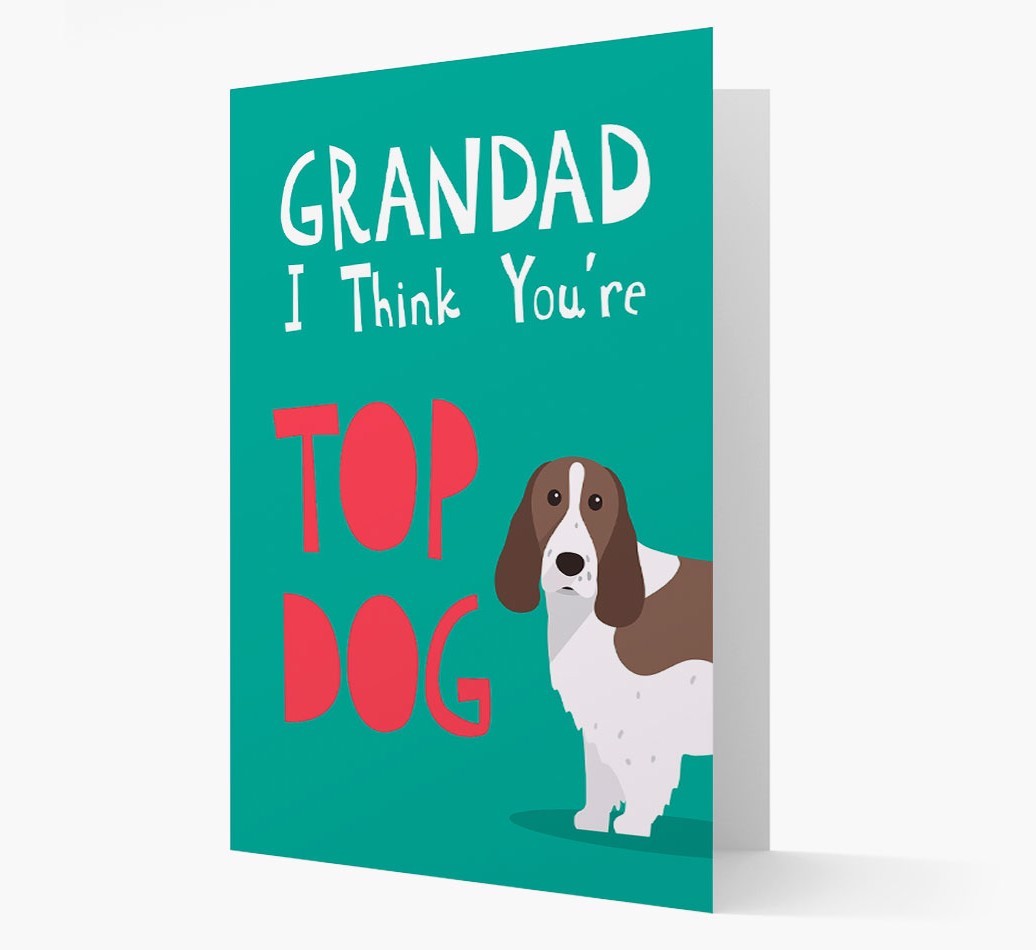 Grandad You're Top Dog: Personalised {breedFullName} Card