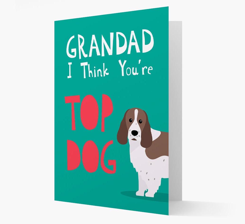 Grandad You're Top Dog: Personalised {breedFullName} Card