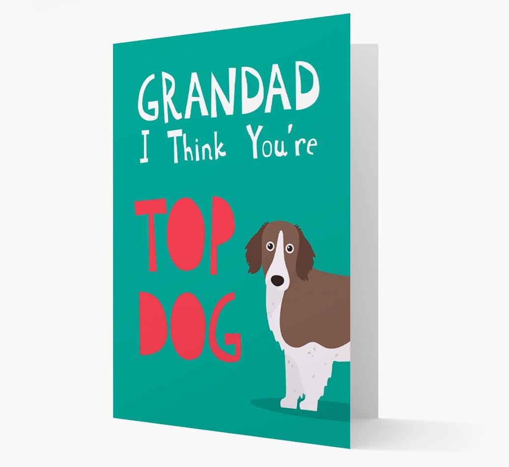 Grandad You're Top Dog: Personalised {breedFullName} Card