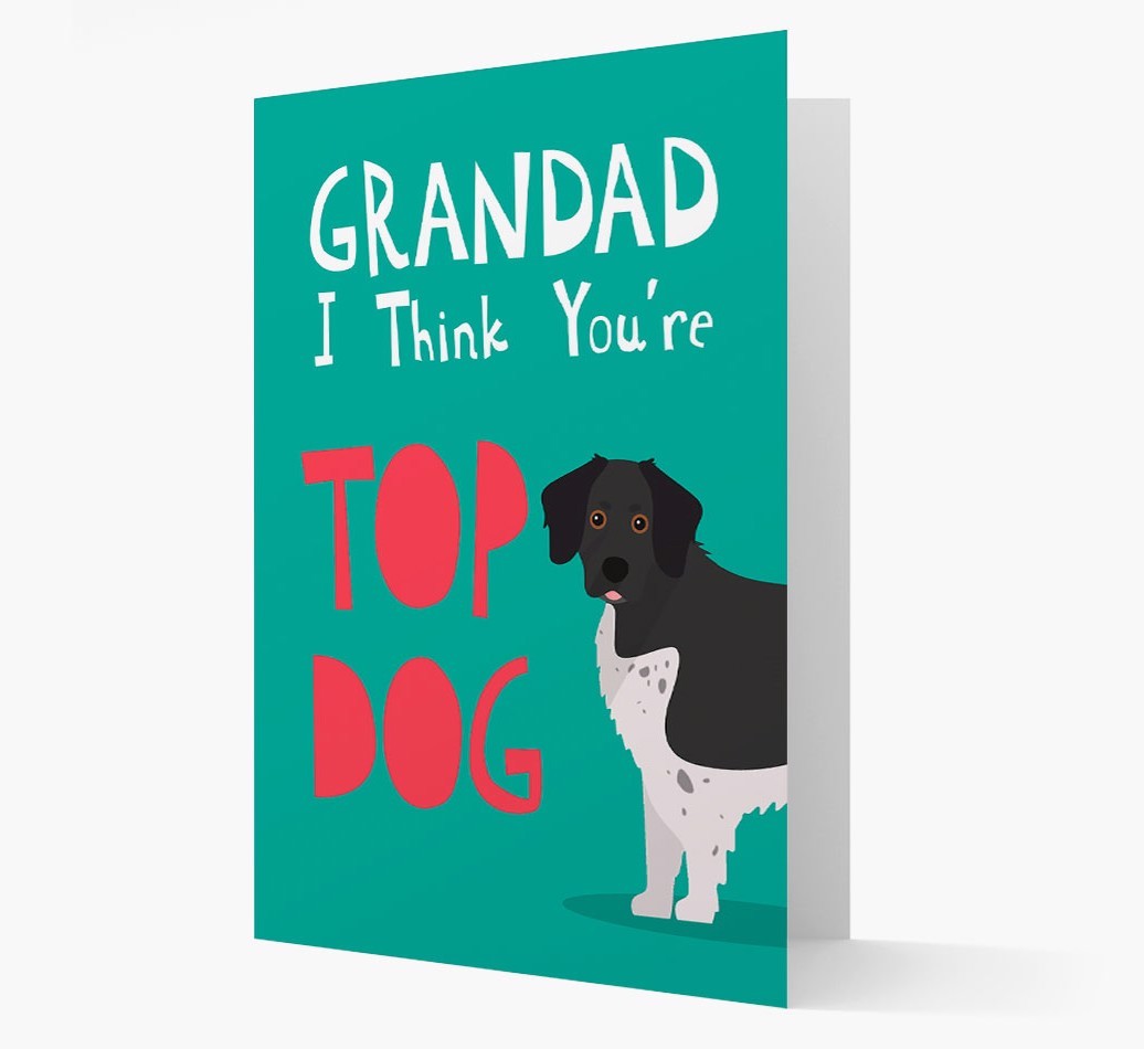 Grandad You're Top Dog: Personalised {breedFullName} Card