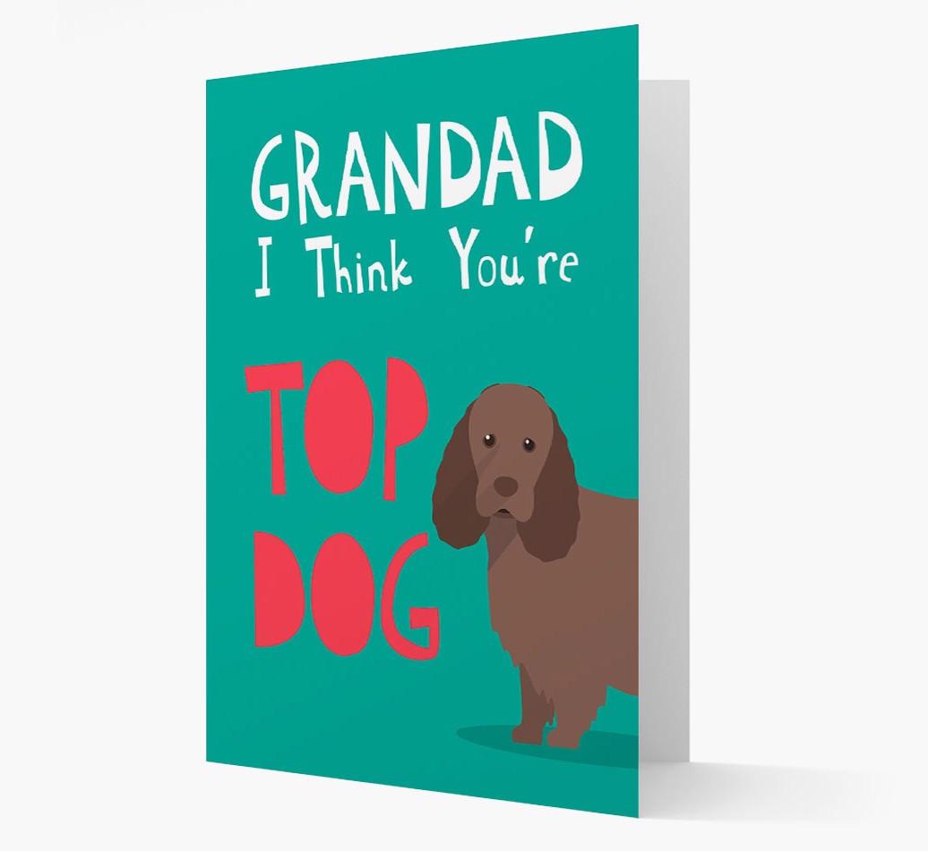 Grandad You're Top Dog: Personalised {breedFullName} Card