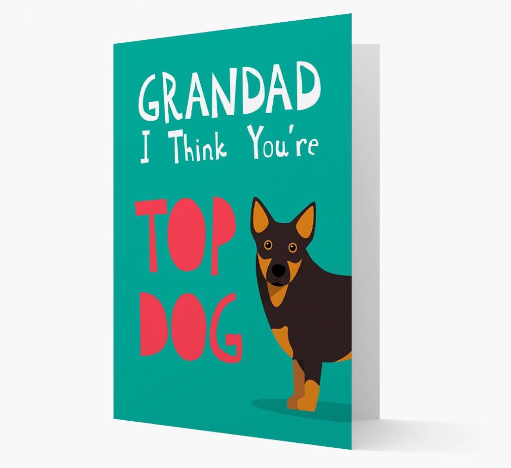 Grandad You're Top Dog: Personalised {breedFullName} Card