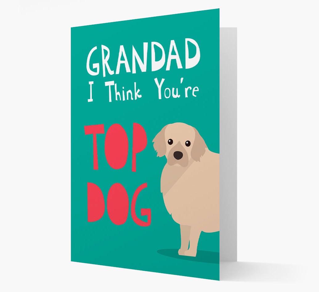Grandad You're Top Dog: Personalised {breedFullName} Card