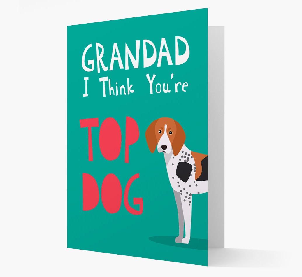 Grandad You're Top Dog: Personalised {breedFullName} Card