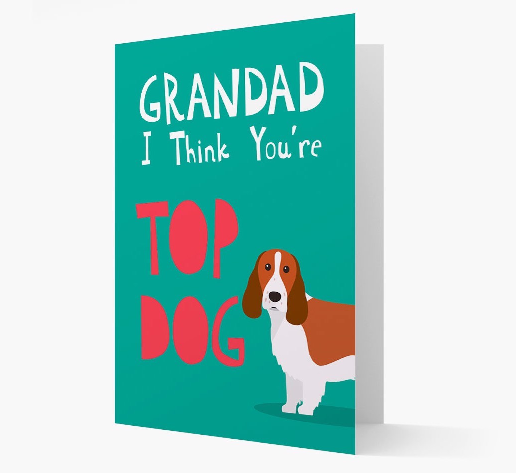 Grandad You're Top Dog: Personalised {breedFullName} Card