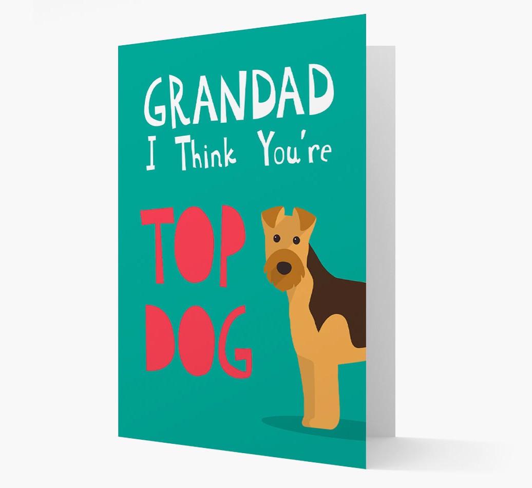 Grandad You're Top Dog: Personalised {breedFullName} Card