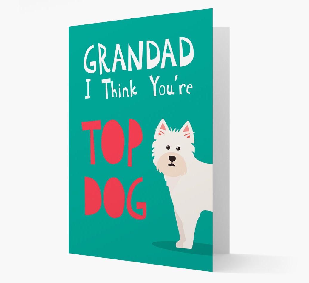 Grandad You're Top Dog: Personalised {breedFullName} Card