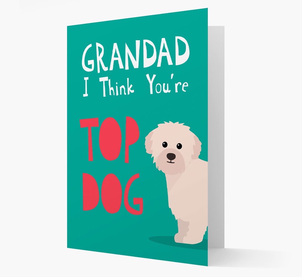Grandad You're Top Dog: Personalised {breedFullName} Card